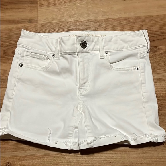 American Eagle Outfitters Pants - Women's White Denim Shorts